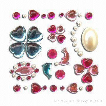 Mobile Phone Novelties, Decorated with Swarovski, Oktant and Preclosa Crystal Stickers